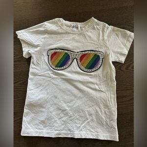 Lola and the Boys Rainbow Sunnies Tshirt size 6